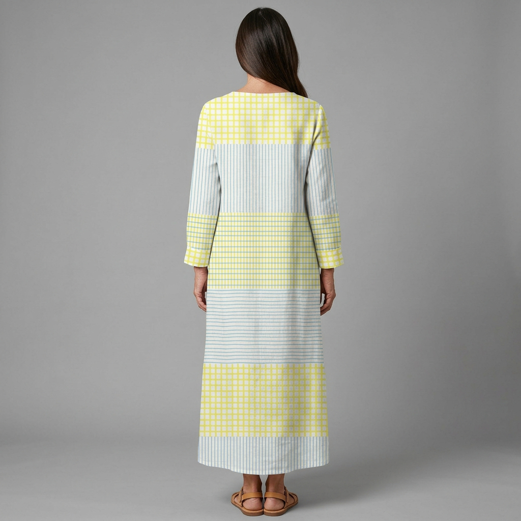 Rosa dress - back view, studio model