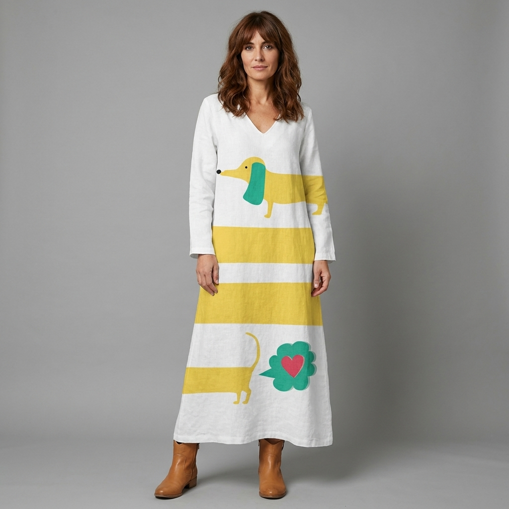 Paula dress - front view, studio model