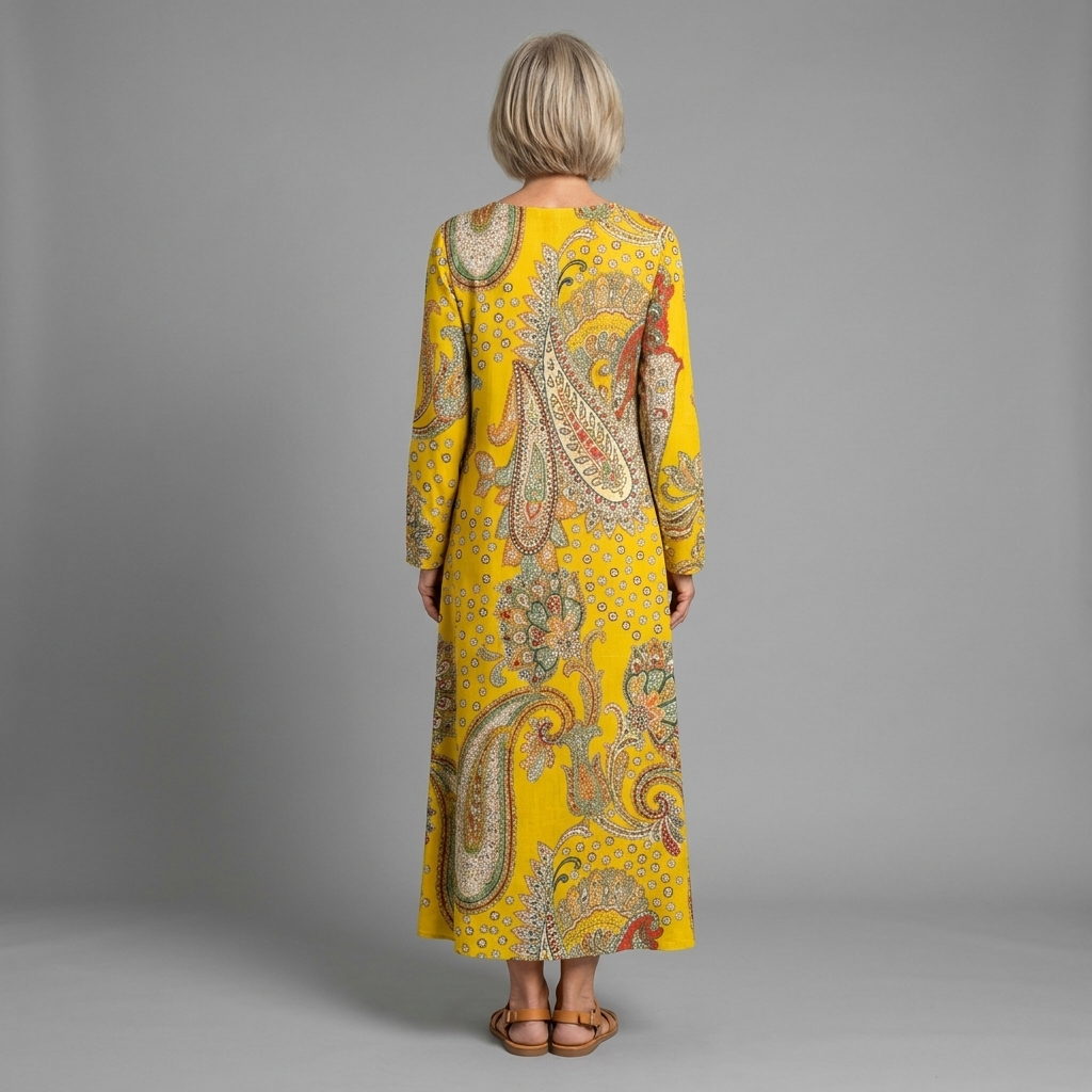Marta dress - back view, studio model
