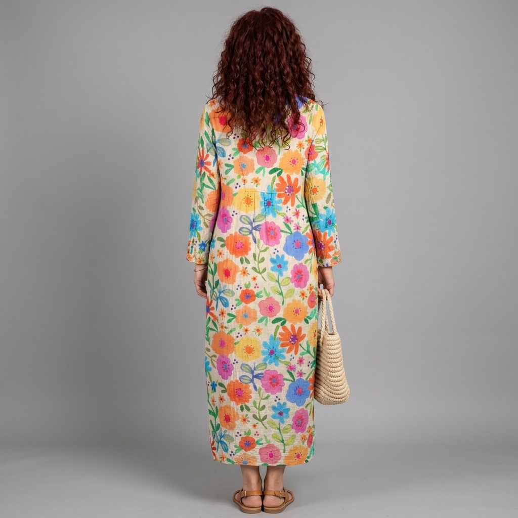 Adriana dress - back view, studio model