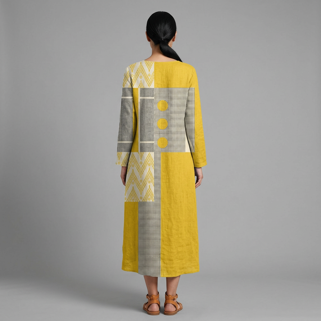 Camila dress - back view, studio model