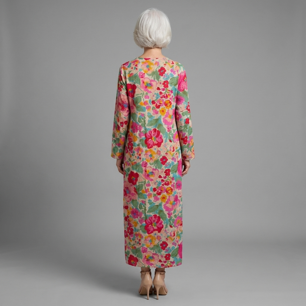 Beatriz dress - back view, studio model