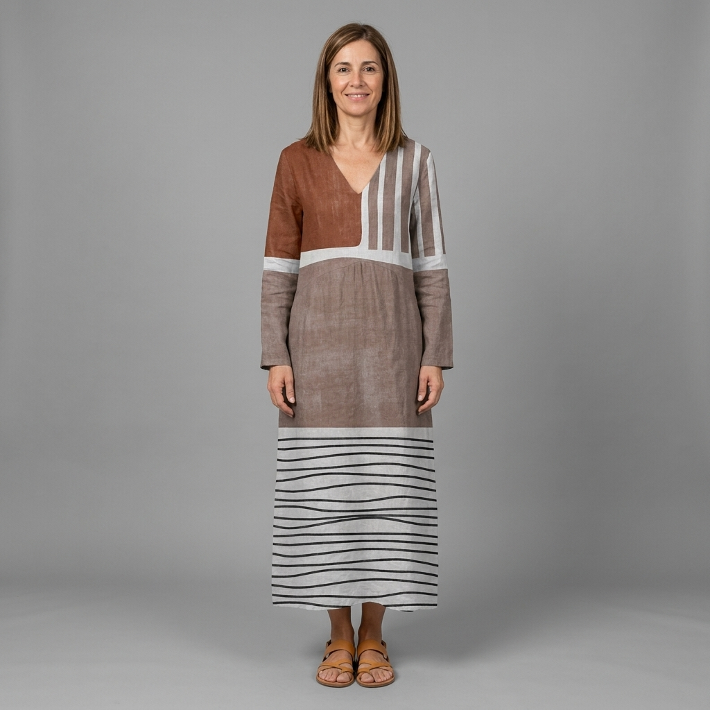 Teresa dress - front view, studio model