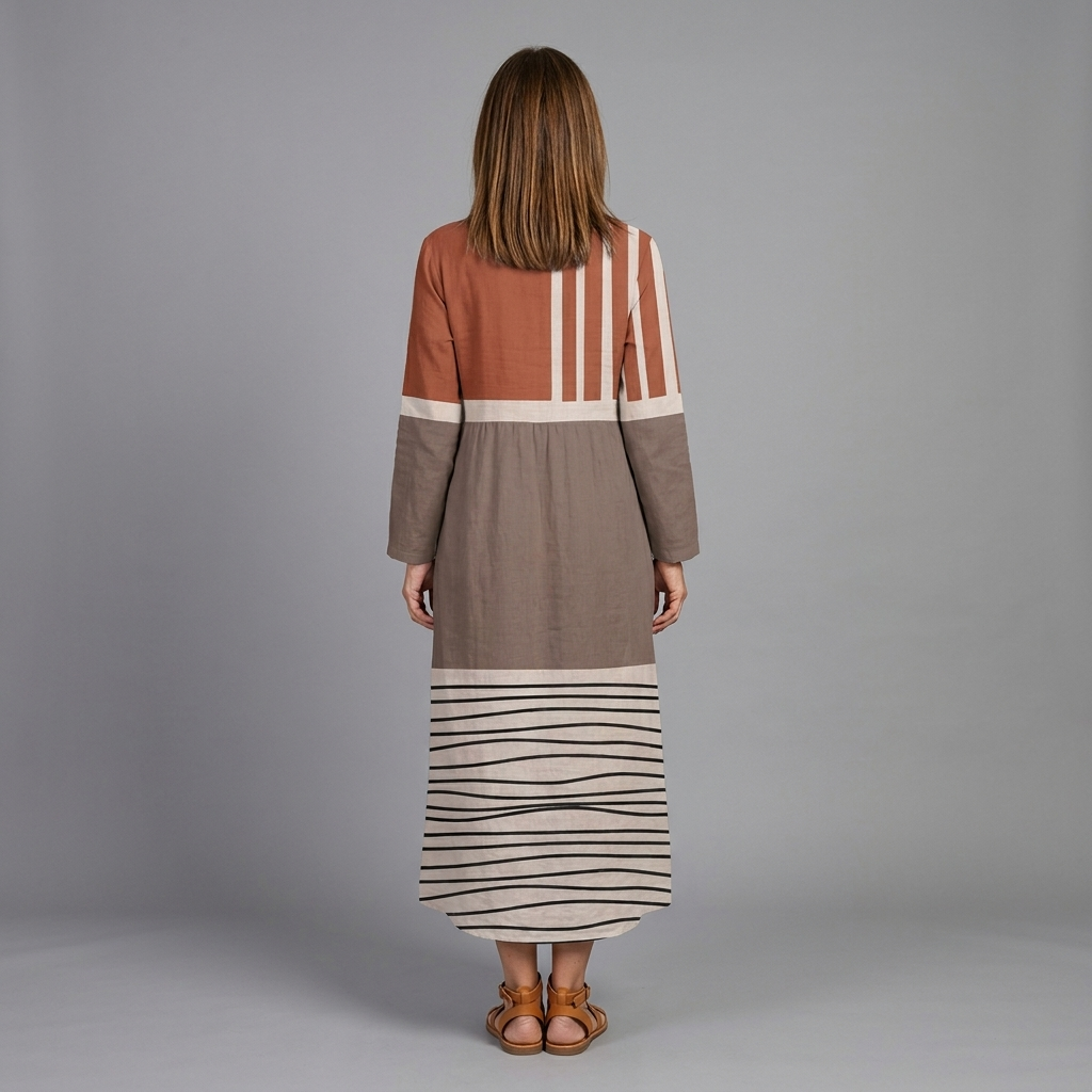 Teresa dress - back view, studio model