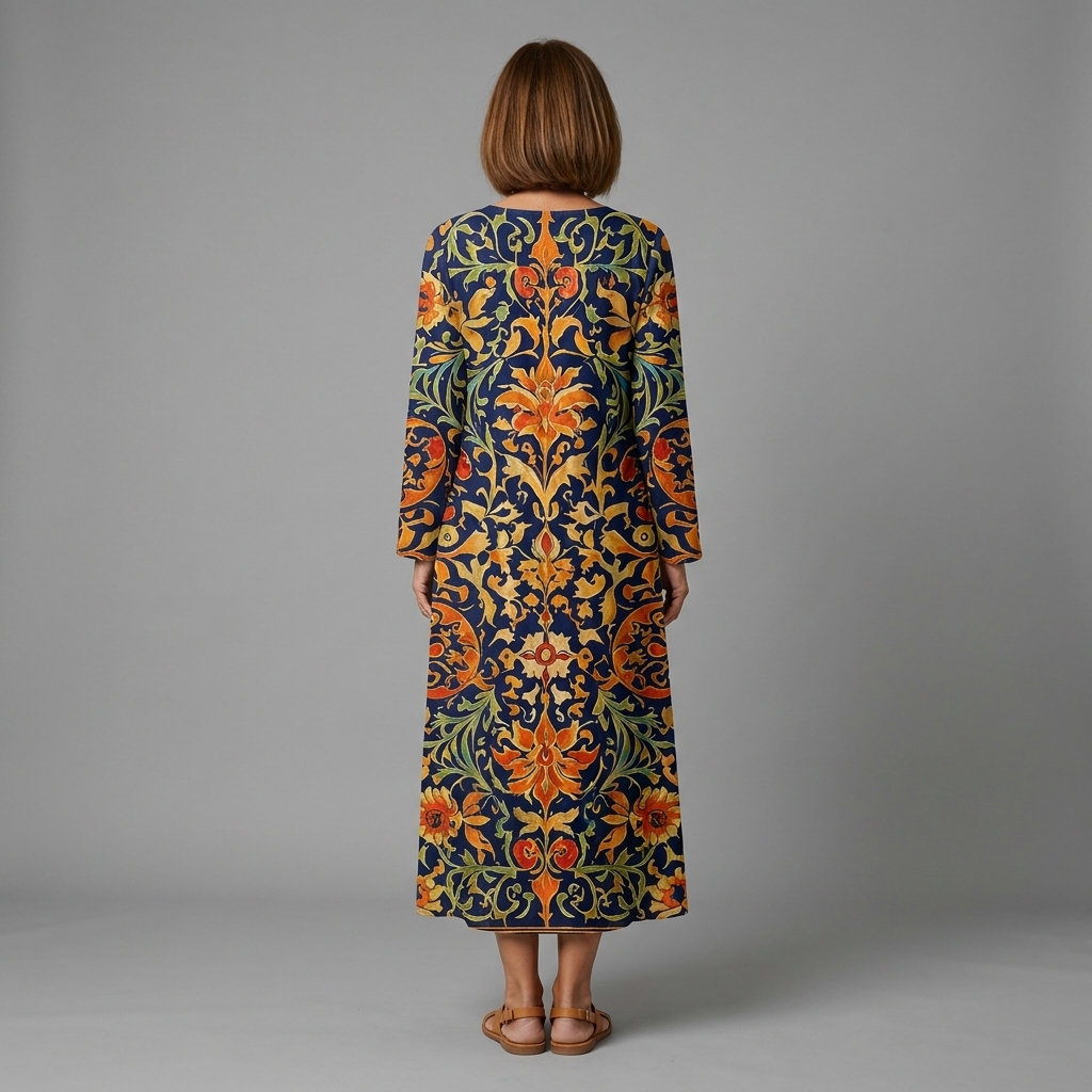 Cristina dress - back view, studio model