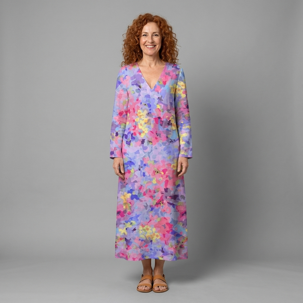 Andrea dress - front view, studio model