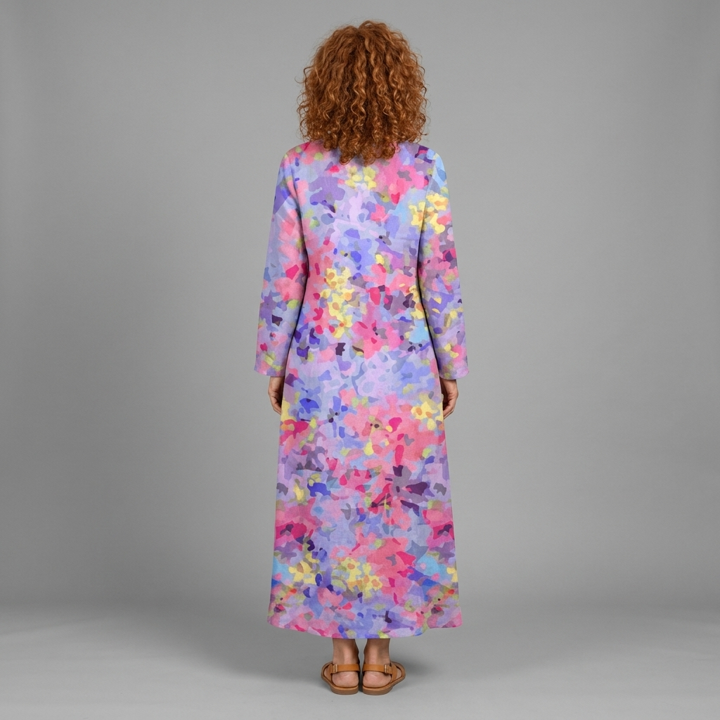 Andrea dress - back view, studio model