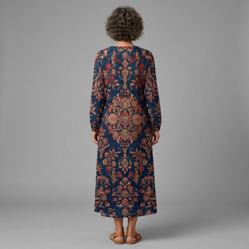 Gabriela dress - back view, studio model