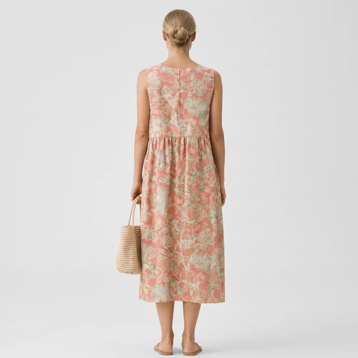 Lara | Vestido midi con estampado floral