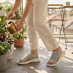 Sara | Sandalias con plataforma, de punto transpirable para mujer