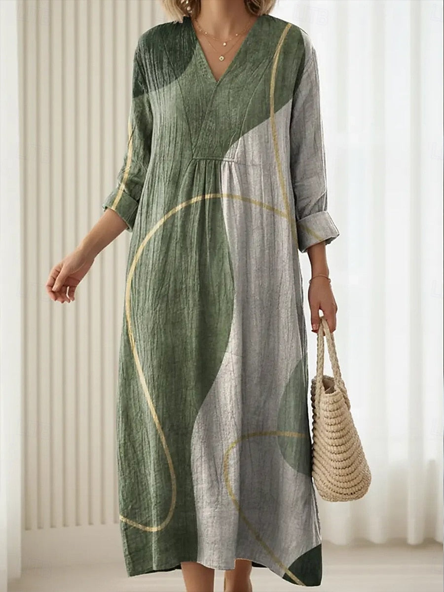 Alicia | Vestido cómodo diario verde